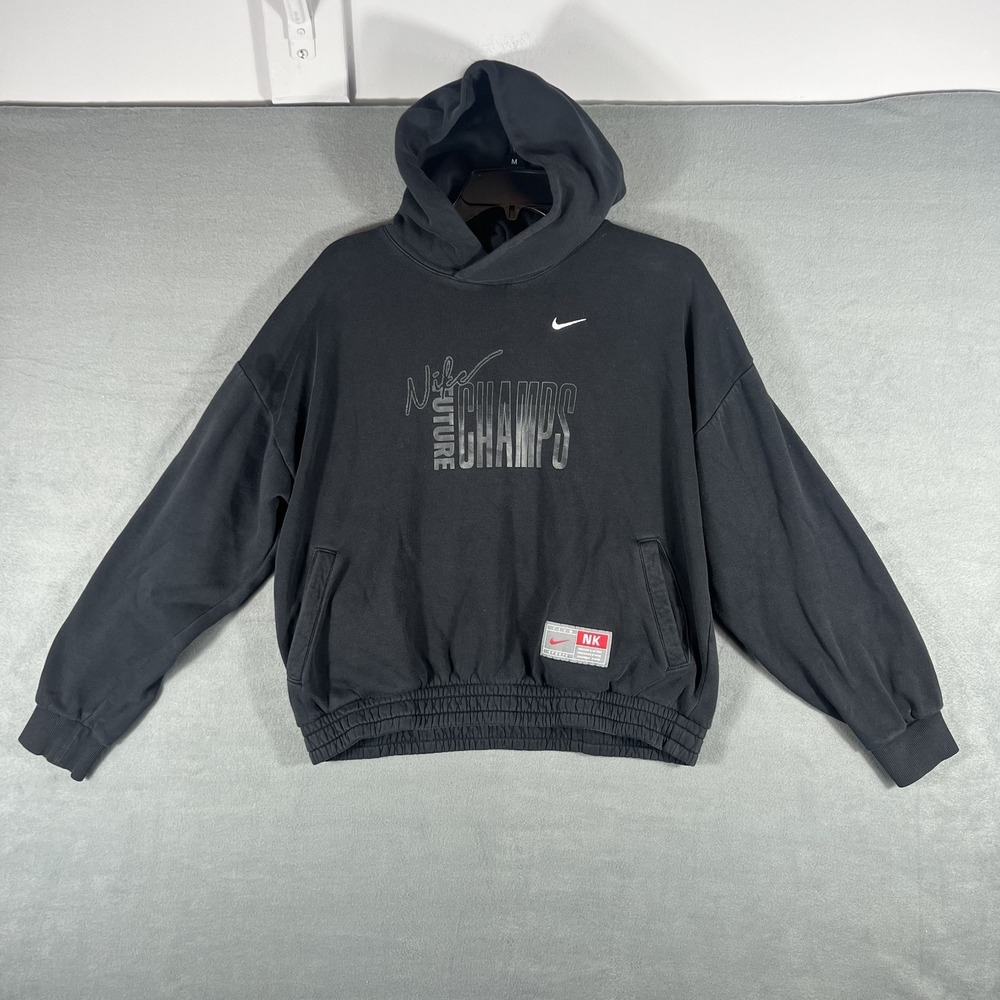 Nike Future Champs Hoodie Men's XL Black Pullover Sweatshirt Athletic Team Stain